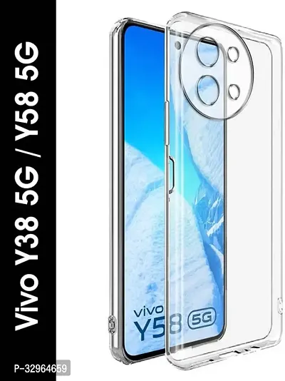 Rahishi Back Cover for Vivo Y58 5G Back Cover (Transparent)-thumb0