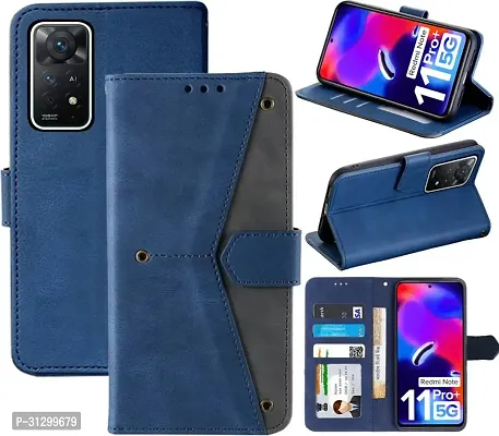 Stylish Flip Cover Compatible for Mi Redmi Note 11 Pro Plus 5G-thumb0