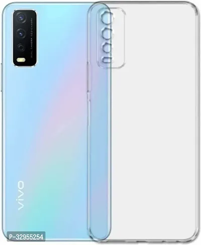 Back Cover Vivo Y12s 2021 OG Premium TPU Back Cover Transparent-thumb0