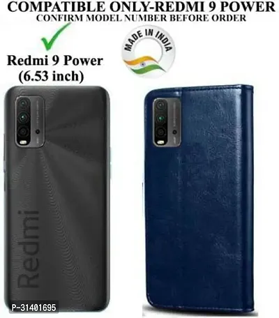 Stylish Flip Cover Compatible for Mi Redmi 9 Power-thumb3