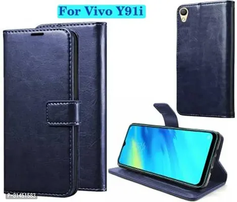 Trendy Soft TPU Silicone  Flip Cover Compatible for Vivo Y91i Back Cover-thumb0