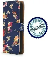 Rahishi Flip Cover Compatible for Realme Narzo 30/Flower Blue Back Cover Soft Silicon Tpu Flip Cover Purple-thumb4