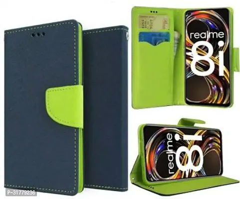 Trendy Flip Cover Compatible for Realme 8i Back Cover-thumb3