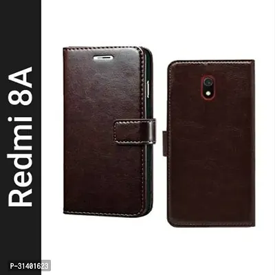 Stylish Flip Cover Compatible for Mi Redmi 8A-thumb0