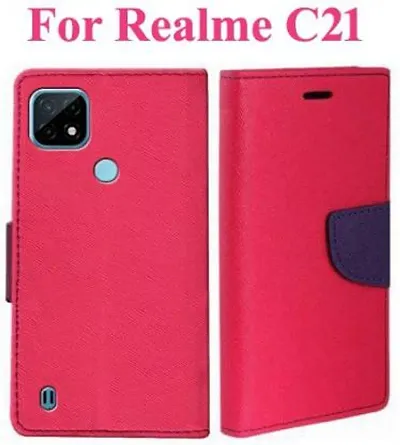 Stylish Flip Cover for Realme C21