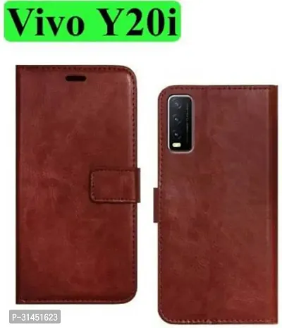 Trendy Soft TPU Silicone Flip Cover Compatible for Vivo Y20i Back Cover-thumb0