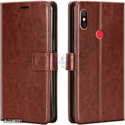 Stylish Flip Cover Compatible for Mi Redmi Note 6 Pro-thumb0