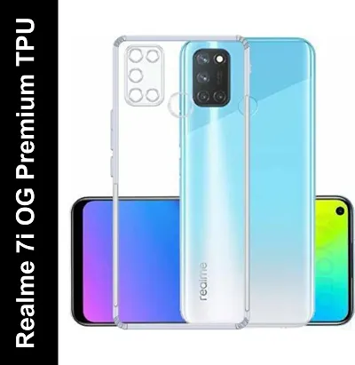 KAKASA ULTIMATE TRUST Flexible Plain TPU Back Cover For Realme 7I (Transparent, Camera Protection)