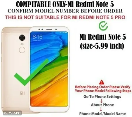 Back Cover Mi Redmi Note 5 Back Cover Transparent-thumb2