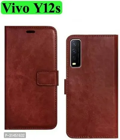 Trendy Soft TPU Silicone Flip Cover Compatible for Vivo Y12s Back Cover