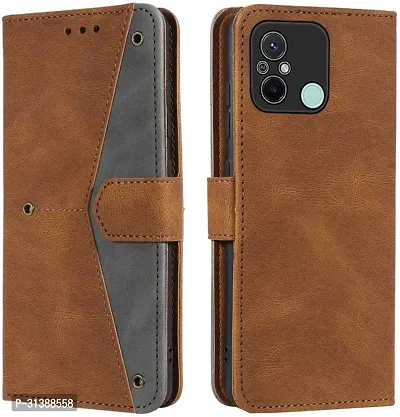 Stylish Flip Cover Compatible for Mi Redmi 12C