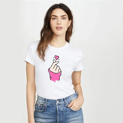 Printed White T-Shirt for Women