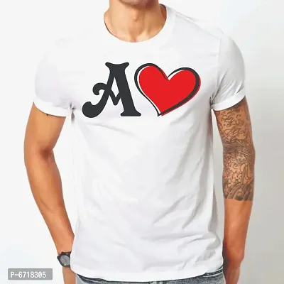 White Polyester Tshirt For Men