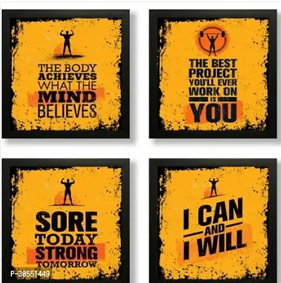 Set Of 4 Motivational Quotes Digital Reprint 19 Inch X 19 Inch Painting-thumb0