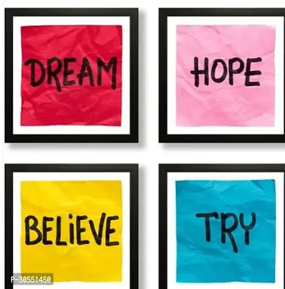 Set Of 4 Motivational Quotes Digital Reprint 19 Inch X 19 Inch Painting