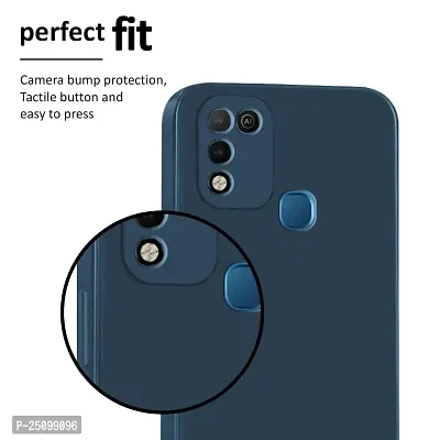 CSK Back Cover Infinix Hot 10 Play Scratch Proof | Flexible | Matte Finish | Soft Silicone Mobile Cover Infinix Hot 10 Play (Blue)-thumb5