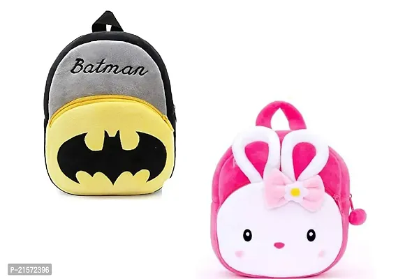 CSK Batman  Konggi Combo Kids School Bag Cute Backpacks for Girls/Boys/Animal Cartoon Mini Travel Bag Backpack for Kids Girl Boy 2-6 Years