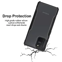 CSK Galaxy S10 Lite Case Back Cover Shockproof Bumper Crystal Clear Camera Protection | Acrylic Transparent Eagle Cover for Galaxy S10 Lite (Black).-thumb2