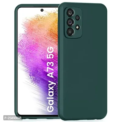 CSK Back Cover Samsung Galaxy A73 5G Scratch Proof | Flexible | Matte Finish | Soft Silicone Mobile Cover Samsung Galaxy A73 5G (Green)