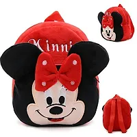 CSK Panda Blue  Minnie Red Combo Kids School Bag Cute Backpacks for Girls/Boys/Animal Cartoon Mini Travel Bag Backpack for Kids Girl Boy 2-6 Years-thumb1