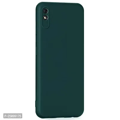 CSK Back Cover Redmi 9A Sport Scratch Proof | Flexible | Matte Finish | Soft Silicone Mobile Cover Redmi 9A Sport (Green)-thumb2