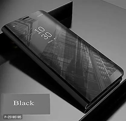 CSK Flip Cover Samsung Galaxy Note10 Plus Mirror Flip Poly Carbonate Semi Transparent, Mirror Flip Case Cover for Samsung Galaxy Note10 Plus - Black-thumb3