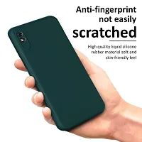 CSK Back Cover Redmi 9A Sport Scratch Proof | Flexible | Matte Finish | Soft Silicone Mobile Cover Redmi 9A Sport (Green)-thumb3