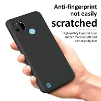 CSK Back Cover Realme C21Y Scratch Proof | Flexible | Matte Finish | Soft Silicone Mobile Cover Realme C21Y (Black)-thumb3