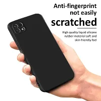CSK Back Cover Samsung Galaxy A22 5G Scratch Proof | Flexible | Matte Finish | Soft Silicone Mobile Cover Samsung Galaxy A22 5G (Black)-thumb3
