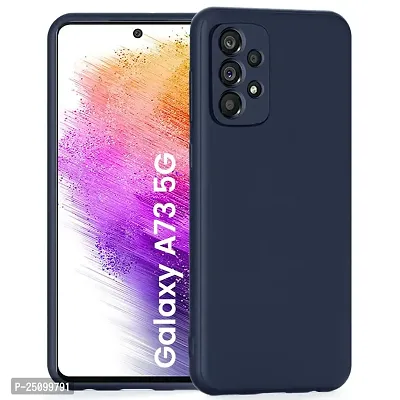 CSK Back Cover Samsung Galaxy A73 5G Scratch Proof | Flexible | Matte Finish | Soft Silicone Mobile Cover Samsung Galaxy A73 5G (Blue)