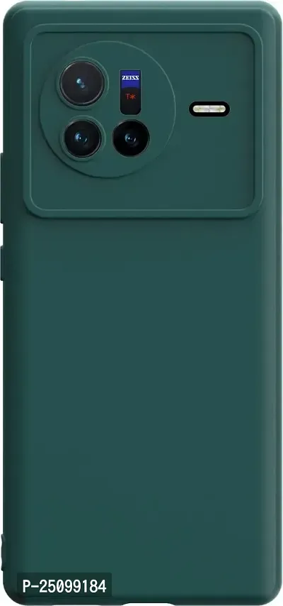 CSK Back Cover Vivo X80 Scratch Proof | Flexible | Matte Finish | Soft Silicone Mobile Cover Vivo X80 (Green)-thumb2