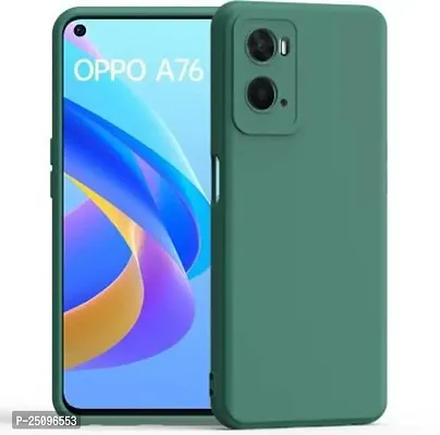 CSK Back Cover Oppo A76 Scratch Proof | Flexible | Matte Finish | Soft Silicone Mobile Cover Oppo A76 (Green)