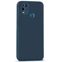 CSK Back Cover Infinix Hot 10 Play Scratch Proof | Flexible | Matte Finish | Soft Silicone Mobile Cover Infinix Hot 10 Play (Blue)-thumb2