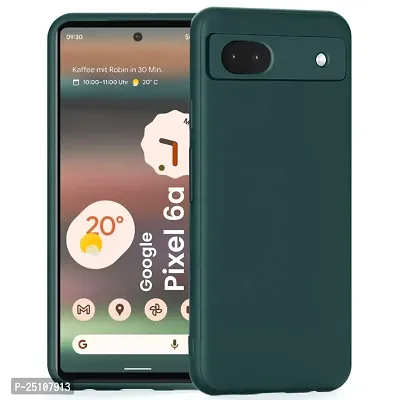 CSK Back Cover Google Pixel 6A Scratch Proof | Flexible | Matte Finish | Soft Silicone Mobile Cover Google Pixel 6A (Green)
