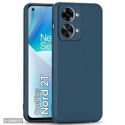 CSK Back Cover OnePlus Nord 2T 5G Scratch Proof | Flexible | Matte Finish | Soft Silicone Mobile Cover OnePlus Nord 2T 5G (Blue)-thumb0
