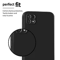 CSK Back Cover Samsung Galaxy A22 5G Scratch Proof | Flexible | Matte Finish | Soft Silicone Mobile Cover Samsung Galaxy A22 5G (Black)-thumb4