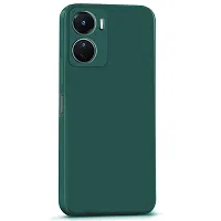 CSK Back Cover Vivo Y16 Scratch Proof | Flexible | Matte Finish | Soft Silicone Mobile Cover Vivo Y16 (Green)-thumb2
