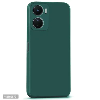 CSK Back Cover Vivo Y16 Scratch Proof | Flexible | Matte Finish | Soft Silicone Mobile Cover Vivo Y16 (Green)-thumb3