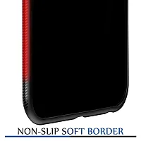 CSK Luxurious Toughened Glass Back Case with Shockproof TPU Bumper Case Cover Designed for?Samsung Galaxy M02s - Black-thumb4
