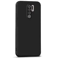 CSK Back Cover Redmi Note 8 pro Scratch Proof | Flexible | Matte Finish | Soft Silicone Mobile Cover Redmi Note 8 pro (Black)-thumb2