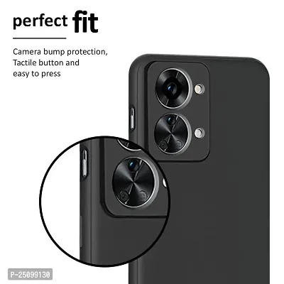 CSK Back Cover OnePlus Nord 2T 5G Scratch Proof | Flexible | Matte Finish | Soft Silicone Mobile Cover OnePlus Nord 2T 5G (Black)-thumb5