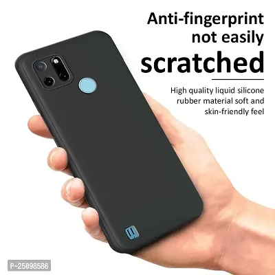 CSK Back Cover Realme C25Y Scratch Proof | Flexible | Matte Finish | Soft Silicone Mobile Cover Realme C25Y (Black)-thumb4