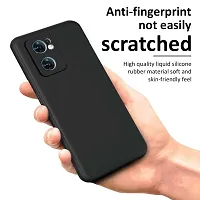 CSK Back Cover Oppo Reno 7 Scratch Proof | Flexible | Matte Finish | Soft Silicone Mobile Cover Oppo Reno 7 (Black)-thumb3