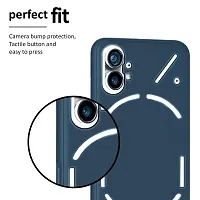 CSK Back Cover Nothing Phone 1 Scratch Proof | Flexible | Matte Finish | Soft Silicone Mobile Cover Nothing Phone 1 (Blue)-thumb3