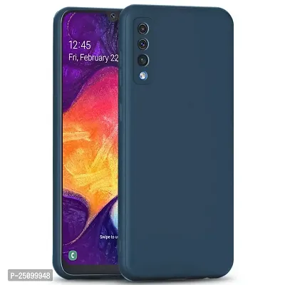 CSK Back Cover Samsung Galaxy A30s Scratch Proof | Flexible | Matte Finish | Soft Silicone Mobile Cover Samsung Galaxy A30s (Blue)-thumb0