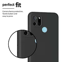 CSK Back Cover Realme C25Y Scratch Proof | Flexible | Matte Finish | Soft Silicone Mobile Cover Realme C25Y (Black)-thumb4