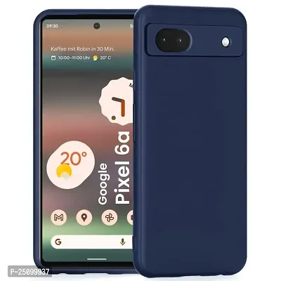 CSK Back Cover Google Pixel 6A Scratch Proof | Flexible | Matte Finish | Soft Silicone Mobile Cover Google Pixel 6A (Blue)