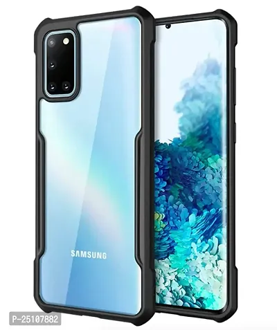 CSK Galaxy A31 Case Back Cover Shockproof Bumper Crystal Clear Camera Protection | Acrylic Transparent Eagle Cover for Galaxy A31 (Black).-thumb2