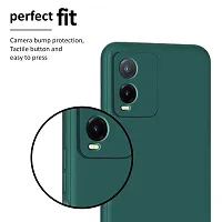 CSK Back Cover Vivo T1X Scratch Proof | Flexible | Matte Finish | Soft Silicone Mobile Cover Vivo T1X (Green)-thumb4