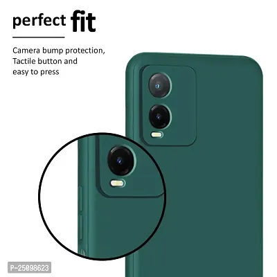 CSK Back Cover Vivo T1X Scratch Proof | Flexible | Matte Finish | Soft Silicone Mobile Cover Vivo T1X (Green)-thumb5